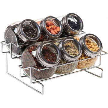 ⭐ Especiero Condimentos Spice Rack De 6 Piezas Con Tapas Pop-up