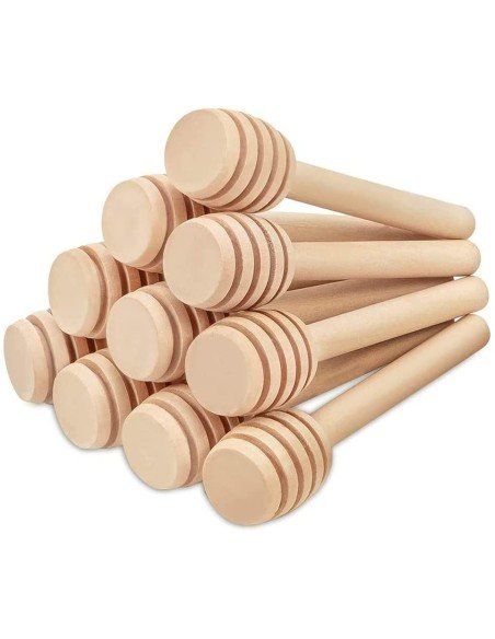 ⭐ Setx12 Palitos Mieleros Cuchara Madera cortar miel 8cm ⭐ Setx12 Palitos Mieleros Cuchara Madera cortar miel 8cm