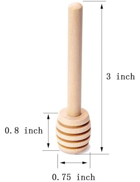 ⭐ Setx12 Palitos Mieleros Cuchara Madera cortar miel 8cm ⭐ Setx12 Palitos Mieleros Cuchara Madera cortar miel 8cm