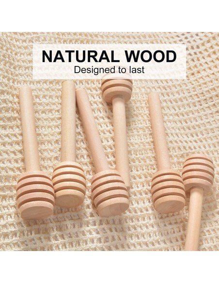 ⭐ Setx12 Palitos Mieleros Cuchara Madera cortar miel 8cm ⭐ Setx12 Palitos Mieleros Cuchara Madera cortar miel 8cm