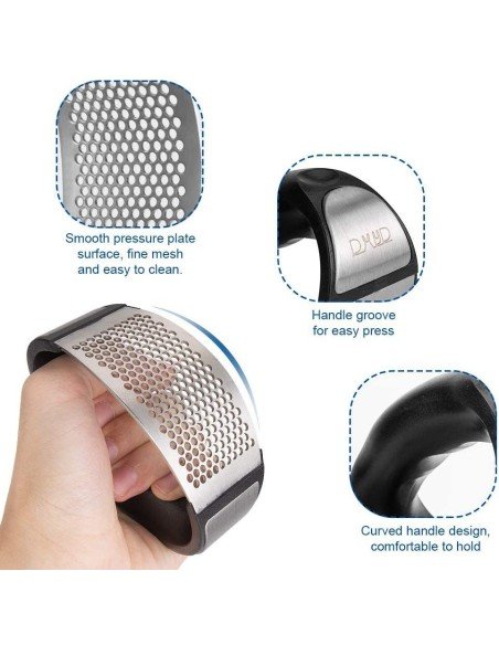 Triturador Prensador Machacador Ajos Cocina Acero Inoxidable