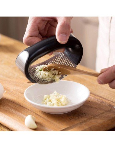 Triturador Prensador Machacador Ajos Cocina Acero Inoxidable
