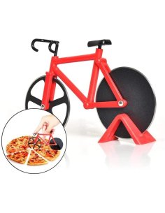 ⭐ Cortador Circular de Pizza en forma de Bicicleta