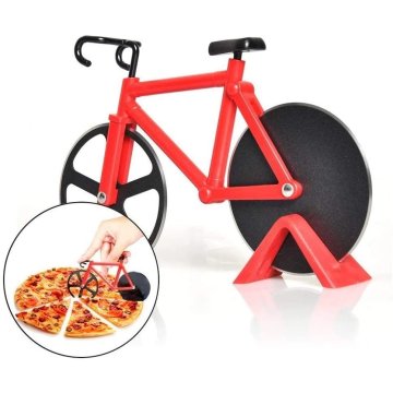 ⭐ Cortador Circular de Pizza en forma de Bicicleta