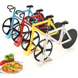 ⭐ Cortador Circular de Pizza en forma de Bicicleta