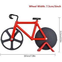 ⭐ Cortador Circular de Pizza en forma de Bicicleta