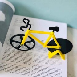 ⭐ Cortador Circular de Pizza en forma de Bicicleta