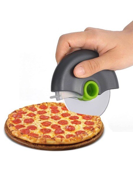 ⭐ Cortador Circular de Pizza en Rueda de corte, corta y porciona fácil