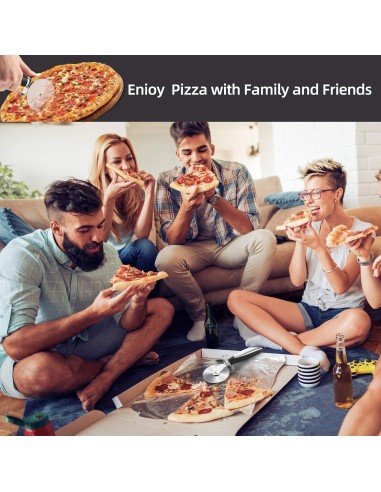 ⭐ Cortador Circular de Pizza en acero Inoxidable, corta y porciona fácil