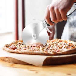 ⭐ Cortador Circular de Pizza en acero Inoxidable, corta y porciona fácil