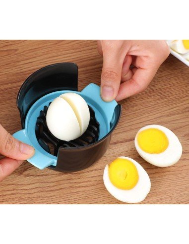 ⭐ Cortador 3en1 Huevo Duro Tajador tipo Cheff Easy Cook