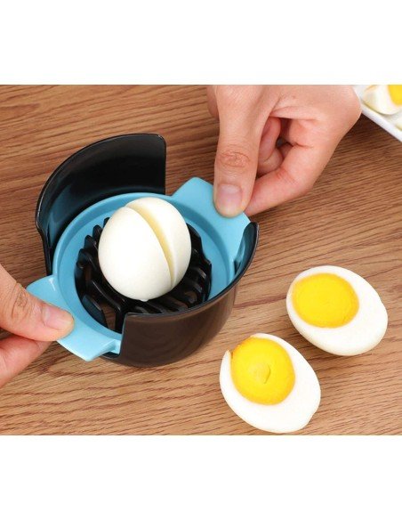 ⭐ Cortador 3en1 Huevo Duro Tajador tipo Cheff Easy Cook