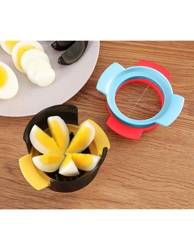 ⭐ Cortador 3en1 Huevo Duro Tajador tipo Cheff Easy Cook
