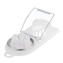 ⭐ Rebanador Egg Slicer Cortador de Huevo Duro 2 en 1 Rodajas y Porciones