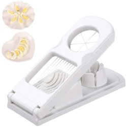 ⭐ Rebanador Egg Slicer Cortador de Huevo Duro 2 en 1 Rodajas y Porciones