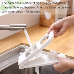 ⭐ Rebanador Egg Slicer Cortador de Huevo Duro 2 en 1 Rodajas y Porciones