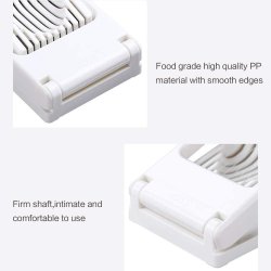 ⭐ Rebanador Egg Slicer Cortador de Huevo Duro 2 en 1 Rodajas y Porciones