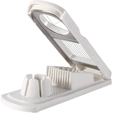 ⭐ Rebanador Egg Slicer Cortador de Huevo Duro 2 en 1 Rodajas y Porciones
