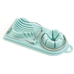 ⭐ Rebanador Egg Slicer Cortador de Huevo Duro 2 en 1 Rodajas y Porciones