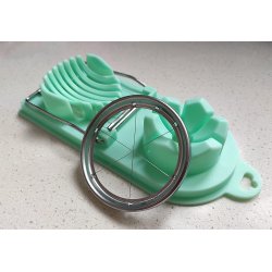 ⭐ Rebanador Egg Slicer Cortador de Huevo Duro 2 en 1 Rodajas y Porciones