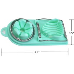 ⭐ Rebanador Egg Slicer Cortador de Huevo Duro 2 en 1 Rodajas y Porciones