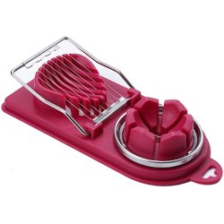 ⭐ Rebanador Egg Slicer Cortador de Huevo Duro 2 en 1 Rodajas y Porciones