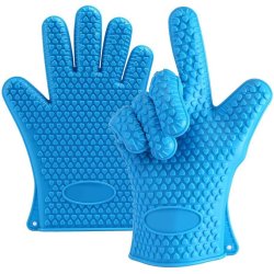 Guantes de Silicona BBQ Termo Resistente Calor Horno