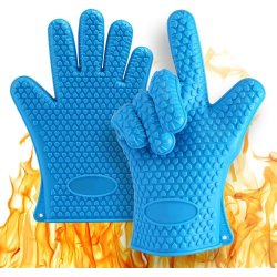 Guantes de Silicona BBQ Termo Resistente Calor Horno