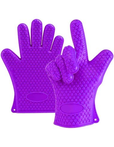 Guantes de Silicona BBQ Termo Resistente Calor Horno