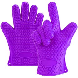 Guantes de Silicona BBQ Termo Resistente Calor Horno