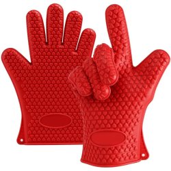 Guantes de Silicona BBQ Termo Resistente Calor Horno