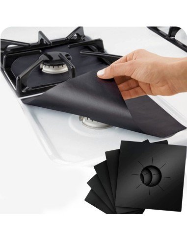 ⭐ Setx4 láminas Antiadherentes fogones Estufa Reutilizables