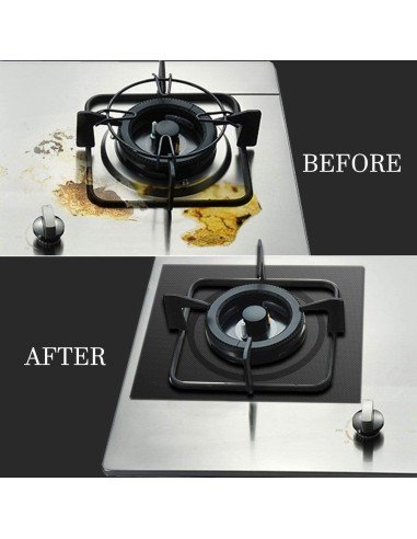 ⭐ Setx4 láminas Antiadherentes fogones Estufa Reutilizables