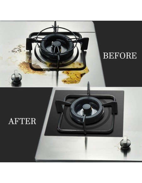⭐ Setx4 láminas Antiadherentes fogones Estufa Reutilizables ⭐ Setx4 láminas Antiadherentes fogones Estufa Reutilizables