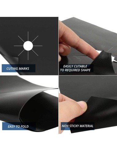 ⭐ Setx4 láminas Antiadherentes fogones Estufa Reutilizables