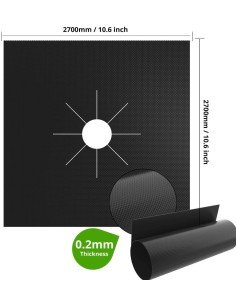 Setx4 láminas Antiadherentes fogones Estufa Reutilizables 2
