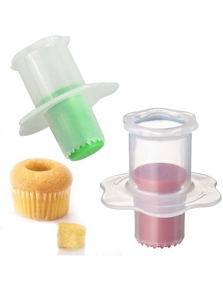 ⭐Setx2 Sacabocados Cupcakes Rellenos en Repostería