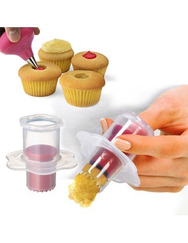 ⭐Setx2 Sacabocados Cupcakes Rellenos en Repostería