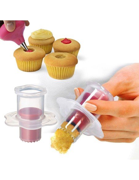 ⭐Setx2 Sacabocados Cupcakes Rellenos en Repostería