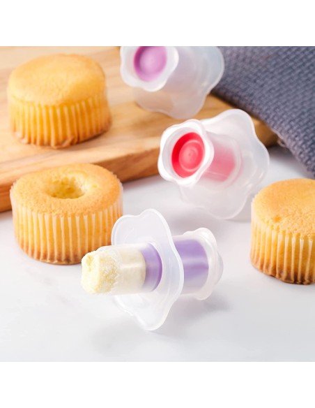 ⭐Setx2 Sacabocados Cupcakes Rellenos en Repostería