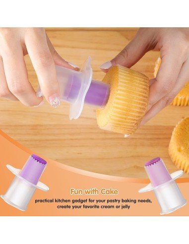 ⭐ Setx4 Sacabocados para Cupcakes descorazonadores