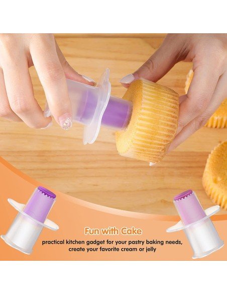 ⭐ Sacabocados para Cupcakes Rellenos en Repostería