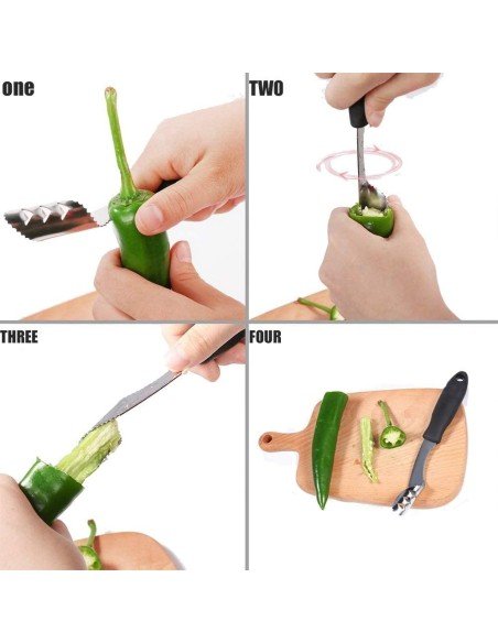 ⭐ Removedor de semillas pimientos tomates pepinos ⭐ Removedor de semillas pimientos tomates pepinos