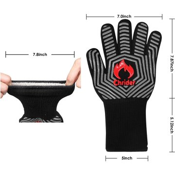⭐ Guantes BBQ Hornear Silicona Termo Resistente Calor