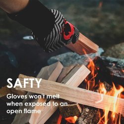 ⭐ Guantes BBQ Hornear Silicona Termo Resistente Calor