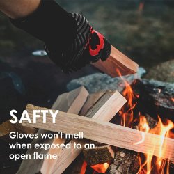 ⭐ Guantes BBQ Hornear Silicona Termo Resistente Calor