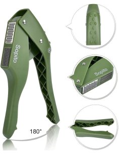 ⭐ Triturador Prensador Machacador Ajos Cocina Acero Inoxidable 2