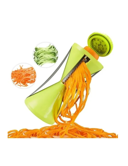 ⭐ Rebanador cortador en espiral de verduras elabora  julianas rizadas