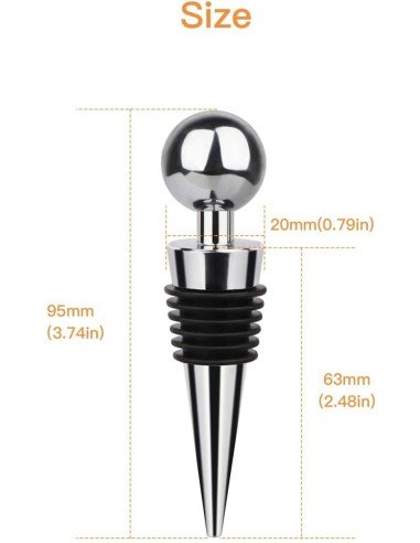 ⭐ Tapón al Vacío Botella Vino Tapa Hermética Reutilizable Bartender