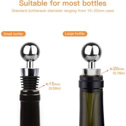 ⭐ Tapón al Vacío Botella Vino Tapa Hermética Reutilizable Bartender